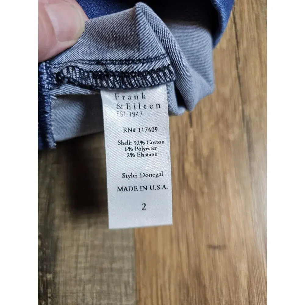 Frank & Eileen Donegal Unforgettable Jean Skirt Women’s Size 2 Stretch - Picture 6 of 11